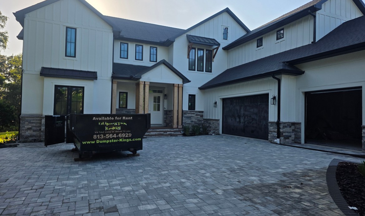 Residential dumpster rental from Dumpster Kings in Tampa